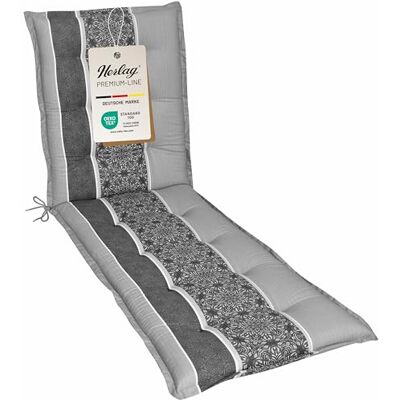 Herlag Liegenauflage Valeria 190x60x7,5cm Gartenmöbelauflage Liege Mandala-Muster Polsterauflage Sonnenliege Design-Edition UV-Schutz Öko Tex 100 Grau Streifen Herlag Liegenauflage Valeria 190x60x7,5cm Gartenmöbelauflage Liege Mandala-Muster Polsterauflage Sonnenliege Design-Edition UV-Schutz Öko Tex 100 Grau Streifen