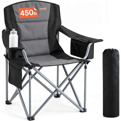 VEVOR Faltstuhl Klappstuhl mit Getränkehaltern & Armlehnen 158 kg Belastbar, Anglersessel Faltbar Anglerstuhl Faltstuhl Schwarz, inkl. Tragtasche Camping Stuhl Outdoor Regiestuhl Tragbar VEVOR Faltstuhl Klappstuhl mit Getränkehaltern & Armlehnen 158 kg Belastbar, Anglersessel Faltbar Anglerstuhl Faltstuhl Schwarz, inkl. Tragtasche Camping Stuhl Outdoor Regiestuhl Tragbar