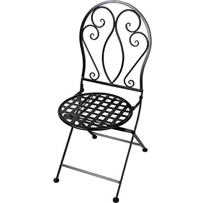 Primaster Gartenstuhl Klappstuhl Metall Stuhl Provence Eisen Schwarz klappbar Primaster Gartenstuhl Klappstuhl Metall Stuhl Provence Eisen Schwarz klappbar