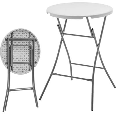 Floordirekt - Gartentisch Klappbar Rund Kunststoff 110x80 cm Garten Bistrotisch Bartisch Biertisch Partytisch Esstisch Klapptisch Tisch Weiß Campingtisch 6 Personen (Nagano) Floordirekt - Gartentisch Klappbar Rund Kunststoff 110x80 cm Garten Bistrotisch Bartisch Biertisch Partytisch Esstisch Klapptisch Tisch Weiß Campingtisch 6 Personen (Nagano)