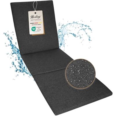Herlag Sunny Liegenauflage 200x60x4 cm wetterfest & UV-beständig wasserfest waschbarer Bezug mit Reißverschluss Auflage für Gartenliege & Sonnenliege Öko-Tex 100 Anthrazit Herlag Sunny Liegenauflage 200x60x4 cm wetterfest & UV-beständig wasserfest waschbarer Bezug mit Reißverschluss Auflage für Gartenliege & Sonnenliege Öko-Tex 100 Anthrazit