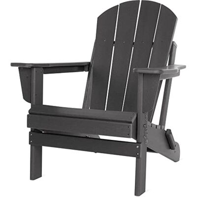 normani Original Adirondack Muskoka Stuhl Klappbarer Gartenstuhl in Holzoptik Gemütlicher Gartensessel aus stabilem, recyceltem und langlebigem HDPE 150 Kg Traglast Anthrazit 91 cm x 75 cm x 83 cm normani Original Adirondack Muskoka Stuhl Klappbarer Gartenstuhl in Holzoptik Gemütlicher Gartensessel aus stabilem, recyceltem und langlebigem HDPE 150 Kg Traglast Anthrazit 91 cm x 75 cm x 83 cm