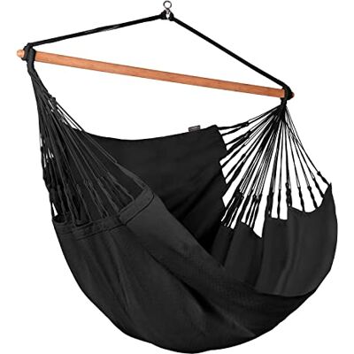 Siesta ®- Habana Hängesessel Kingsize Size für Entspannung & Stil: 360° Drehgelenk, hochwertiges Bambusholz- GOTS-zertifizierte Baumwolle.(Onyx) 360° Drehgelenk, Hochwertiges Bambusholz, GOTS-zertifizierte Baumwolle, Für Entspannung & Stil Siesta ®- Habana Hängesessel Kingsize Size für Entspannung & Stil: 360° Drehgelenk, hochwertiges Bambusholz- GOTS-zertifizierte Baumwolle.(Onyx) 360° Drehgelenk, Hochwertiges Bambusholz, GOTS-zertifizierte Baumwolle, Für Entspannung & Stil