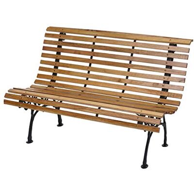 Mendler Gartenbank HWC-F97AM 2-Sitzer Gusseisen Holz 122cm 22kg Hellbraun Sitzbank, Parkbank, Holzbank Mendler Gartenbank HWC-F97AM 2-Sitzer Gusseisen Holz 122cm 22kg Hellbraun Sitzbank, Parkbank, Holzbank