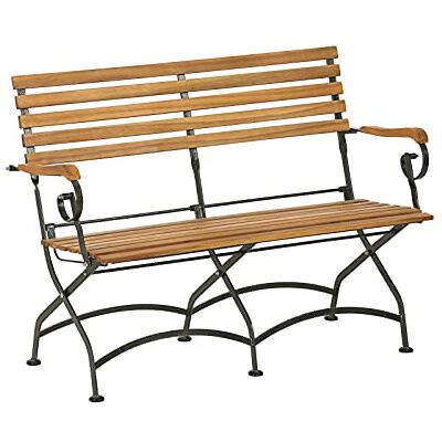 Dehner Klappbank Tegernsee, 2-Sitzer, ca. 124 x 88 x 57 cm, aus FSC® zertifiziertem Akazienholz/Stahl, Natur Dehner Klappbank Tegernsee, 2-Sitzer, ca. 124 x 88 x 57 cm, aus FSC® zertifiziertem Akazienholz/Stahl, Natur