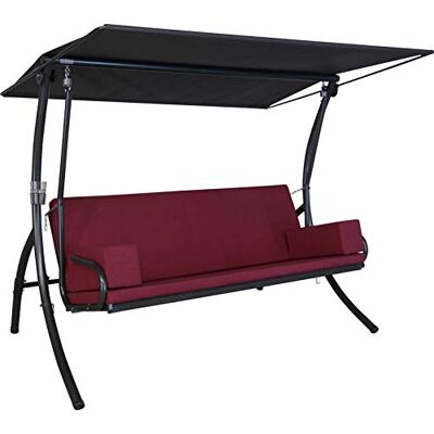 ANGERER Hollywoodschaukel Elegance Tolar rot ANGERER Hollywoodschaukel Elegance Tolar rot