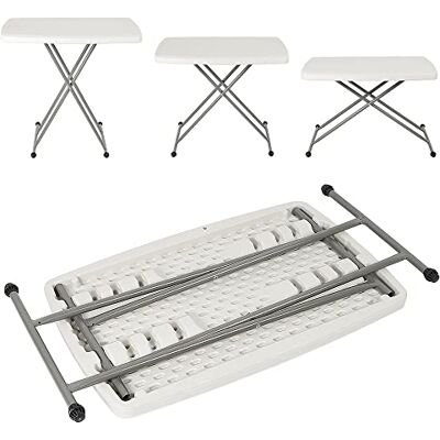 LIUNNCC Klapptisch, Picknicktische, Gartentische, höhenverstellbar, tragbar, 76 x 50 x 74 cm LIUNNCC Klapptisch, Picknicktische, Gartentische, höhenverstellbar, tragbar, 76 x 50 x 74 cm