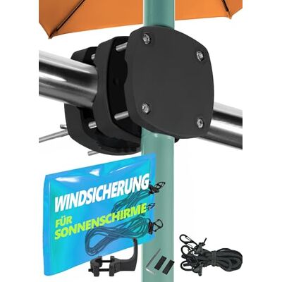 4smile Sonnenschirmhalter Balkongeländer SunnyBoy 3.0, Schwarz + Windsicherung für Sonnenschirme Sonnenschirm Halterung Balkon Schirmhalterung Balkongeländer 4smile Sonnenschirmhalter Balkongeländer SunnyBoy 3.0, Schwarz + Windsicherung für Sonnenschirme Sonnenschirm Halterung Balkon Schirmhalterung Balkongeländer