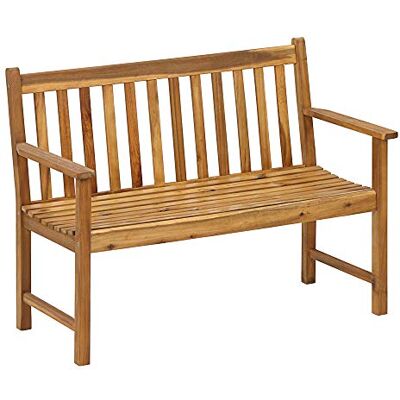 Dehner Gartenbank Mykonos, 2-Sitzer, ca. 120 x 89 x 61 cm, aus FSC® zertifiziertem Akazienholz, braun Dehner Gartenbank Mykonos, 2-Sitzer, ca. 120 x 89 x 61 cm, aus FSC® zertifiziertem Akazienholz, braun