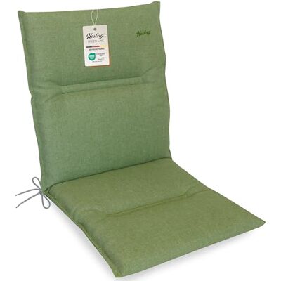 Herlag Niedriglehner-Auflage Greta 100x50x7cm Green-Line: Bezug aus 100% recyceltem Polyester Sitzauflage mit Fleck- & UV-Schutz Polster für Niederlehner-Gartenstühle Öko Tex 100 Oliv Herlag Niedriglehner-Auflage Greta 100x50x7cm Green-Line: Bezug aus 100% recyceltem Polyester Sitzauflage mit Fleck- & UV-Schutz Polster für Niederlehner-Gartenstühle Öko Tex 100 Oliv