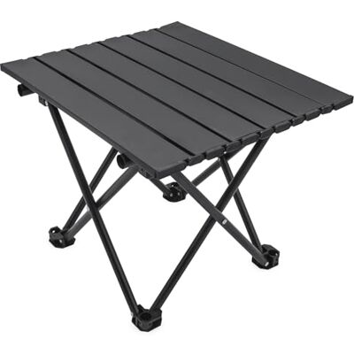 Spetebo Camping Klapptisch schwarz mit Tragetasche 40 x 35 cm Universal Gartentisch mit einrollbarer Tischplatte Outdoor Mehrzweck Tisch Reisetisch Picknicktisch Garten Reise Campingmöbel Zubehör Spetebo Camping Klapptisch schwarz mit Tragetasche 40 x 35 cm Universal Gartentisch mit einrollbarer Tischplatte Outdoor Mehrzweck Tisch Reisetisch Picknicktisch Garten Reise Campingmöbel Zubehör