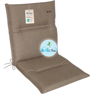 Herlag Niedriglehner-Auflage Greta 100x50x7cm Green-Line: Bezug aus 100% recyceltem Polyester Sitzauflage mit Fleck- & UV-Schutz Polster für Niederlehner-Gartenstühle Öko Tex 100 Taupe Herlag Niedriglehner-Auflage Greta 100x50x7cm Green-Line: Bezug aus 100% recyceltem Polyester Sitzauflage mit Fleck- & UV-Schutz Polster für Niederlehner-Gartenstühle Öko Tex 100 Taupe
