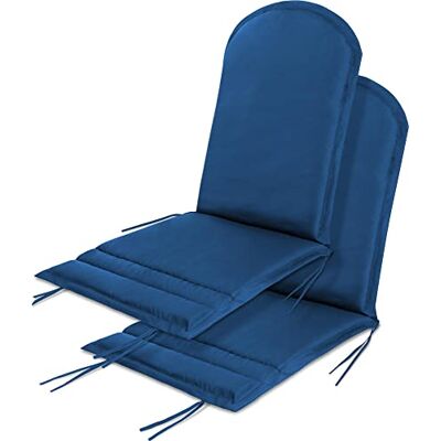 normani 2er-Set Stuhlauflagen Hochlehner Gartenstuhlauflagen Sitzpolster Polsterauflagen für In- und Outdoor 135 x 55 x 6 cm Farbe Navy normani 2er-Set Stuhlauflagen Hochlehner Gartenstuhlauflagen Sitzpolster Polsterauflagen für In- und Outdoor 135 x 55 x 6 cm Farbe Navy