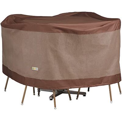 Duck Covers Ultimate Wasserabweisende Abdeckung für Terrassentisch und Stuhl, rund, 142 cm, Outdoor-Tisch und Stuhlabdeckung Duck Covers Ultimate Wasserabweisende Abdeckung für Terrassentisch und Stuhl, rund, 142 cm, Outdoor-Tisch und Stuhlabdeckung