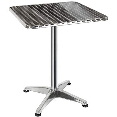 Yizhe Klappbarer Bistro Stehtisch Aluminium Bistrotisch Quadratisch Terrassentisch höhenverstellbar H70/110cm Silber Balkontisch Gartentisch Bistrotisch,Bartisch Esstisch Küchentisch Stehtisch Yizhe Klappbarer Bistro Stehtisch Aluminium Bistrotisch Quadratisch Terrassentisch höhenverstellbar H70/110cm Silber Balkontisch Gartentisch Bistrotisch,Bartisch Esstisch Küchentisch Stehtisch