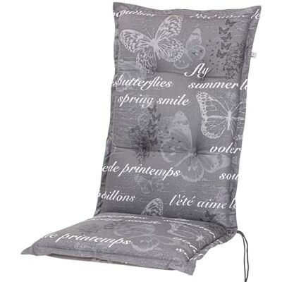 KETTLER KETTtex 2385 Auflage Hochlehner Bali grau Schmetterlinge 120x49x8 cm Sitzpolster KETTLER KETTtex 2385 Auflage Hochlehner Bali grau Schmetterlinge 120x49x8 cm Sitzpolster