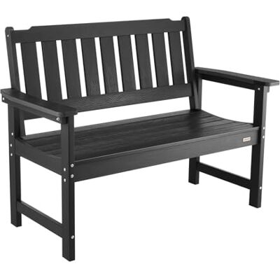 VEVOR Gartenbank Gartenmöbel Bänke 113 cm 272 kg Tragkraft, wetterfeste Verandabank mit verstellbaren Fußpolstern & dickem Bein, Terrassenbank aus Kunststoff für Garten Park Hof (1283x 620 x 930 mm) VEVOR Gartenbank Gartenmöbel Bänke 113 cm 272 kg Tragkraft, wetterfeste Verandabank mit verstellbaren Fußpolstern & dickem Bein, Terrassenbank aus Kunststoff für Garten Park Hof (1283x 620 x 930 mm)