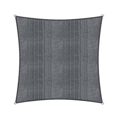 LUMALAND Quadrat 5x5 m - dunkelgrau - HDPE - Sun sail LUMALAND Quadrat 5x5 m - dunkelgrau - HDPE - Sun sail
