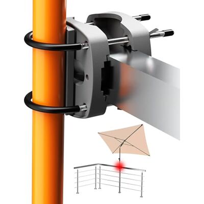 4smile Sonnenschirmhalter Balkongeländer SunnyEasy, Anthrazit Funktionale Sonnenschirm Halterung Balkon, flexibel montierbar, Schirmhalterung Balkongeländer ersetzt Sonnenschirmständer 4smile Sonnenschirmhalter Balkongeländer SunnyEasy, Anthrazit Funktionale Sonnenschirm Halterung Balkon, flexibel montierbar, Schirmhalterung Balkongeländer ersetzt Sonnenschirmständer
