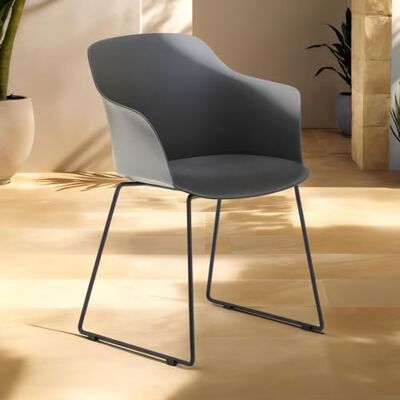 IDIMEX Gartenstuhl FORO im 4er Set, Schwarz Outdoor Schalenstuhl aus Polypropylen, Sitzschale UV-beständig und pflegeleicht, schlanke Metallbeine, modernes Design für Garten und Terrasse IDIMEX Gartenstuhl FORO im 4er Set, Schwarz Outdoor Schalenstuhl aus Polypropylen, Sitzschale UV-beständig und pflegeleicht, schlanke Metallbeine, modernes Design für Garten und Terrasse