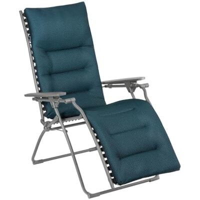 Lafuma MOBILIER Gepolsterte Zero-Gravity-Relaxliege-Garten Evolution BeComfort® Blau Bleu Encre LFM2830_8900-5 Jahre Garantie Lafuma MOBILIER Gepolsterte Zero-Gravity-Relaxliege-Garten Evolution BeComfort® Blau Bleu Encre LFM2830_8900-5 Jahre Garantie