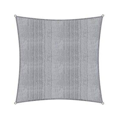 LUMALAND - Sonnensegel - 3 x 3 m - Hellgrau - Sun sail LUMALAND - Sonnensegel - 3 x 3 m - Hellgrau - Sun sail