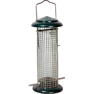 dobar ® 11513 Kompakte Vogelfuttersäule mit Anflugstangen Wildvogelfutterspender für Nüsse Vogelfutterstation Metall Futterspender für Vögel in Garten/Terrasse/Balkon Ø 9,5 x 23 cm Grün dobar ® 11513 Kompakte Vogelfuttersäule mit Anflugstangen Wildvogelfutterspender für Nüsse Vogelfutterstation Metall Futterspender für Vögel in Garten/Terrasse/Balkon Ø 9,5 x 23 cm Grün