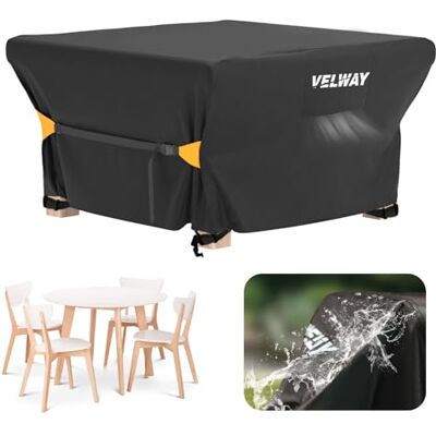 Velway Gartenmöbel Abdeckung Wasserdicht 125x125x74cm Quadratisch Schutzhülle Winddicht Loungemöbel Abdeckung Abdeckhauben für Gartentische Sitzgruppe Terrassenmöbel Schwarz Velway Gartenmöbel Abdeckung Wasserdicht 125x125x74cm Quadratisch Schutzhülle Winddicht Loungemöbel Abdeckung Abdeckhauben für Gartentische Sitzgruppe Terrassenmöbel Schwarz
