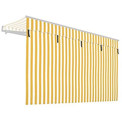 empasa Markisen Volant Markisenstoff Markisen-Zubehör Sonnenschutz Sichtschutz für unsere Gelenkarmmarkisen 'Start' und 'Start Plus', Farbe:gelb/weiß gestreift, Größe:400 cm empasa Markisen Volant Markisenstoff Markisen-Zubehör Sonnenschutz Sichtschutz für unsere Gelenkarmmarkisen 'Start' und 'Start Plus', Farbe:gelb/weiß gestreift, Größe:400 cm