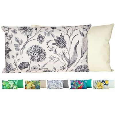 JACK Outdoor Lounge Kissen 30x50cm Motiv Dekokissen inkl. Füllung Wasserfest Sitzkissen Garten Stuhl, Farbe:Vintage Flowers JACK Outdoor Lounge Kissen 30x50cm Motiv Dekokissen inkl. Füllung Wasserfest Sitzkissen Garten Stuhl, Farbe:Vintage Flowers