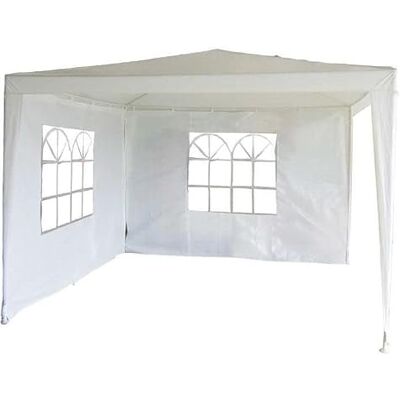 TrendLine Pavillon 3x3x2,5 m Weiss inkl. 2 Seitenteile Gartenpavillon Gartenzelt TrendLine Pavillon 3x3x2,5 m Weiss inkl. 2 Seitenteile Gartenpavillon Gartenzelt