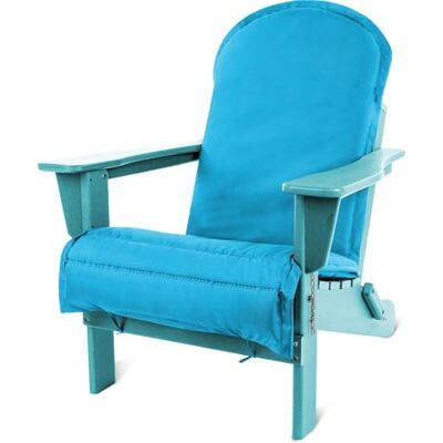 normani Faltbarer Adirondack Muskoka Gartenstuhl aus recyceltem Material Gartensessel mit passender Auflage Klappbarer Outdoor Stuhl Türkis Einheitsgröße normani Faltbarer Adirondack Muskoka Gartenstuhl aus recyceltem Material Gartensessel mit passender Auflage Klappbarer Outdoor Stuhl Türkis Einheitsgröße