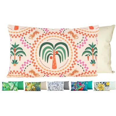 JACK Outdoor Lounge Kissen 30x50cm Motiv Dekokissen inkl. Füllung Wasserfest Sitzkissen Garten Stuhl, Farbe:Palmengarten JACK Outdoor Lounge Kissen 30x50cm Motiv Dekokissen inkl. Füllung Wasserfest Sitzkissen Garten Stuhl, Farbe:Palmengarten
