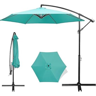 Sekey Sonnenschirm Ø300cm Groß Garten Terrasse Ampelschirm mit Eisen Mast, 200g PU-Beschichtung, 500h Farbechtheit, Schweres Gestänge für Café Balkon Sekey Sonnenschirm Ø300cm Groß Garten Terrasse Ampelschirm mit Eisen Mast, 200g PU-Beschichtung, 500h Farbechtheit, Schweres Gestänge für Café Balkon