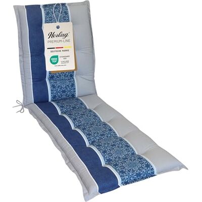 Herlag Liegenauflage Valeria 190x60x7,5cm Gartenmöbelauflage Liege Mandala-Muster Polsterauflage Sonnenliege Design-Edition UV-Schutz Öko Tex 100 Blau Streifen Herlag Liegenauflage Valeria 190x60x7,5cm Gartenmöbelauflage Liege Mandala-Muster Polsterauflage Sonnenliege Design-Edition UV-Schutz Öko Tex 100 Blau Streifen