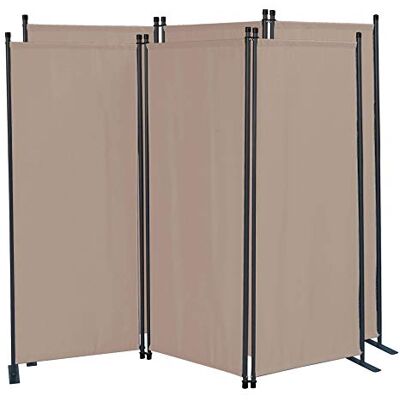 QUICK STAR 2 Stück Paravent 3 Teilig 170 x 165 cm Beige Garten & Balkon Sichtschutz Stellwand Innen & Außen Raumteiler Trennwand Faltbar Blickdicht & Wetterfest QUICK STAR 2 Stück Paravent 3 Teilig 170 x 165 cm Beige Garten & Balkon Sichtschutz Stellwand Innen & Außen Raumteiler Trennwand Faltbar Blickdicht & Wetterfest