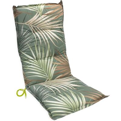 Spetebo Universal Hochlehner Auflage Palmen, 123 x 50 cm, Multicolor Einstellband, Eckbänder, Haltegurt, Outdoor geeignet, pflegeleicht Spetebo Universal Hochlehner Auflage Palmen, 123 x 50 cm, Multicolor Einstellband, Eckbänder, Haltegurt, Outdoor geeignet, pflegeleicht