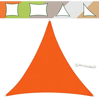 casa pura Sonnensegel 5 x 5 x 5 m, Orange inkl. Befestigungsmaterial Dreieck gleichseitig Reißfestes Polyester-Gewebe Wasserabweisend imprägniert Sonnenschutz casa pura Sonnensegel 5 x 5 x 5 m, Orange inkl. Befestigungsmaterial Dreieck gleichseitig Reißfestes Polyester-Gewebe Wasserabweisend imprägniert Sonnenschutz