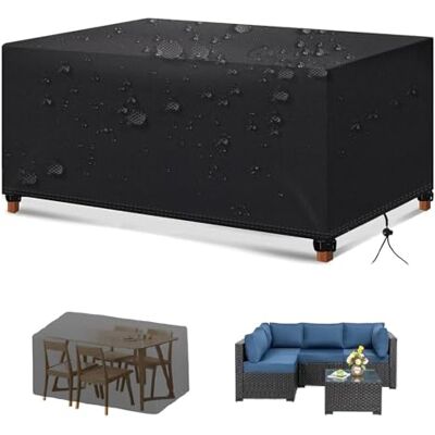 Gartenmöbel Abdeckung 160x80x100cm(LxBxH), Schutzhülle Gartenmöbel für Sofa, Tisch, Stühle, Gartentische Terrassenmöbel Wasserdicht UV-stabilisiert 420D Oxford Gewebe Gartenmöbel Abdeckung 160x80x100cm(LxBxH), Schutzhülle Gartenmöbel für Sofa, Tisch, Stühle, Gartentische Terrassenmöbel Wasserdicht UV-stabilisiert 420D Oxford Gewebe
