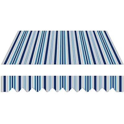 home Trends Markisenstoff 4m Markise mit Volant 4 x 3 m Markisenbespannung ersatzstoff 387 x 300cm Balkon Markise wasserabweisend & Sonnenschutz Ersatz Markisentuch P3016-Blau Weiß Grau Gestreift home Trends Markisenstoff 4m Markise mit Volant 4 x 3 m Markisenbespannung ersatzstoff 387 x 300cm Balkon Markise wasserabweisend & Sonnenschutz Ersatz Markisentuch P3016-Blau Weiß Grau Gestreift