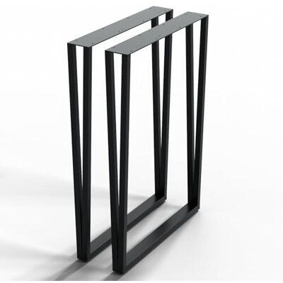 HAGO DIY Tischkufen 50x71cm V-Form Tischgestell Esszimmertisch Tischbeine Gartentisch Beine rechteckig schwarz HAGO DIY Tischkufen 50x71cm V-Form Tischgestell Esszimmertisch Tischbeine Gartentisch Beine rechteckig schwarz