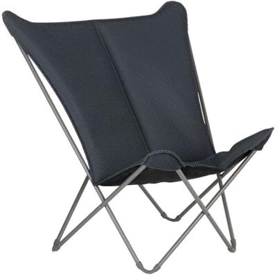 Lafuma MOBILIER Gepolsterter Breiter Butterfly Chair Pop Up XL BeComfort® Grau Dark Grey LFM5183_8902-5 Jahre Garantie Lafuma MOBILIER Gepolsterter Breiter Butterfly Chair Pop Up XL BeComfort® Grau Dark Grey LFM5183_8902-5 Jahre Garantie