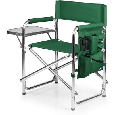 PICNIC TIME Tragbarer Klappstuhl, Polyester und Metall, Grün, Einheitsgröße PICNIC TIME Tragbarer Klappstuhl, Polyester und Metall, Grün, Einheitsgröße