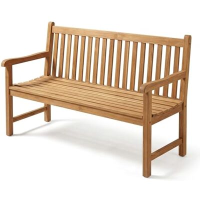 SAM 3-Sitzer Gartenbank Caracas 150 cm, Teakholz massiv, Sitzbank Holzbank für Balkon, Terrasse, Wintergarten oder Garten, pflegeleichtes Unikat, Gartenmöbel SAM 3-Sitzer Gartenbank Caracas 150 cm, Teakholz massiv, Sitzbank Holzbank für Balkon, Terrasse, Wintergarten oder Garten, pflegeleichtes Unikat, Gartenmöbel
