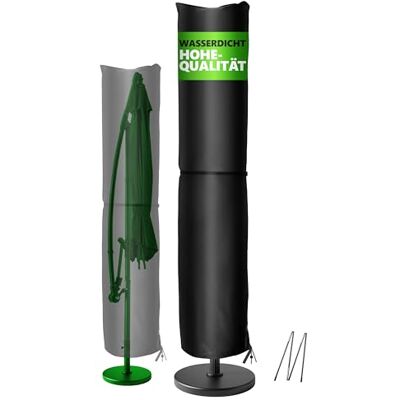4smile Sonnenschirm Schutzhülle für Schirm Ø 4 m Ø / 3 m x 3 m, Schwarz Strapazierfähige Ampelschirm Schutzhülle, 420D-Oxford-Stoff, Wasserdicht, UV-beständig, Abdeckung für Garten 4smile Sonnenschirm Schutzhülle für Schirm Ø 4 m Ø / 3 m x 3 m, Schwarz Strapazierfähige Ampelschirm Schutzhülle, 420D-Oxford-Stoff, Wasserdicht, UV-beständig, Abdeckung für Garten