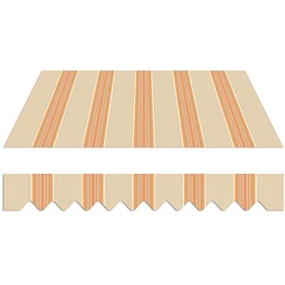 home Trends Markisenstoff 4m Markise mit Volant 4 x 3 m Markisenbespannung ersatzstoff 387 x 300cm Balkon Markise wasserabweisend & Sonnenschutz Ersatz Markisentuch P3037 home Trends Markisenstoff 4m Markise mit Volant 4 x 3 m Markisenbespannung ersatzstoff 387 x 300cm Balkon Markise wasserabweisend & Sonnenschutz Ersatz Markisentuch P3037