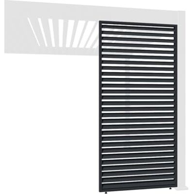 Weide SONNENSCHUTZ Weide Horizontale Lamellenwand Paneel Zubehör für Weide Pergola Aluminium Anthrazit, Weiß, Holzoptik 3 Breiten Flexibler Sichtschutz und optimale Luftzirkulation (Anthrazit, 93 cm) Weide SONNENSCHUTZ Weide Horizontale Lamellenwand Paneel Zubehör für Weide Pergola Aluminium Anthrazit, Weiß, Holzoptik 3 Breiten Flexibler Sichtschutz und optimale Luftzirkulation (Anthrazit, 93 cm)