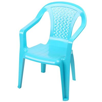 Spetebo Kinderstuhl Gartenstuhl Kunststoff Outdoor blau Robuster Stapelstuhl für Kleinkinder, Monoblock Stuhl, Stapelbar, Für Außen Spetebo Kinderstuhl Gartenstuhl Kunststoff Outdoor blau Robuster Stapelstuhl für Kleinkinder, Monoblock Stuhl, Stapelbar, Für Außen