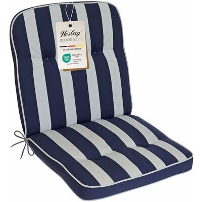 Herlag Niedriglehner-Polsterauflage Tilly 100x50x6cm Stuhlauflage Blockstreifen 6cm Auflage Niederlehner-Gartenstühle Deluxe-Serie hoher Komfort Öko Tex 100 Blau-Gestreift Herlag Niedriglehner-Polsterauflage Tilly 100x50x6cm Stuhlauflage Blockstreifen 6cm Auflage Niederlehner-Gartenstühle Deluxe-Serie hoher Komfort Öko Tex 100 Blau-Gestreift
