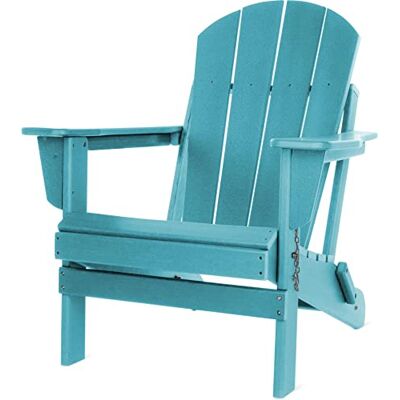 normani Original Adirondack Muskoka Stuhl Klappbarer Gartenstuhl in Holzoptik Gemütlicher Gartensessel aus stabilem, recyceltem und langlebigem HDPE 150 Kg Traglast Türkis 91 cm x 75 cm x 83 cm normani Original Adirondack Muskoka Stuhl Klappbarer Gartenstuhl in Holzoptik Gemütlicher Gartensessel aus stabilem, recyceltem und langlebigem HDPE 150 Kg Traglast Türkis 91 cm x 75 cm x 83 cm